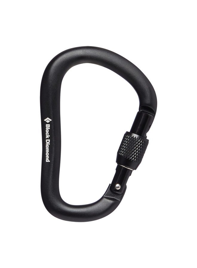 Black Diamond Diamond Rocklock Screwgate Carabiner, Black