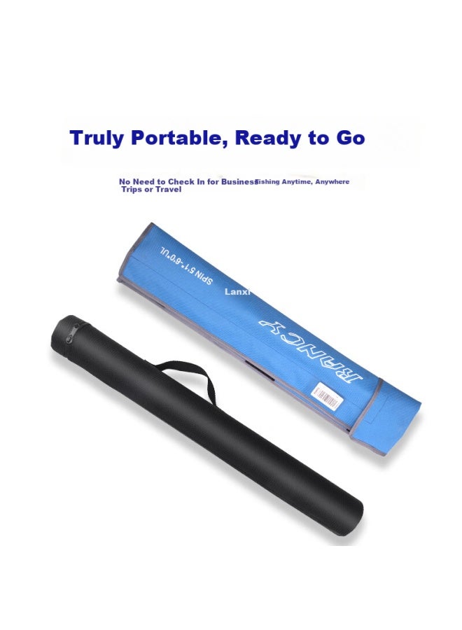 Fishingfans Fishing Fans, Lanxi Multi-section Portable Travel Telescopic Rod, Fuji Guide Rings, Micro Fishing Rod, 1.55-1.8 Meters, With Rod Case And Handle - Image 3