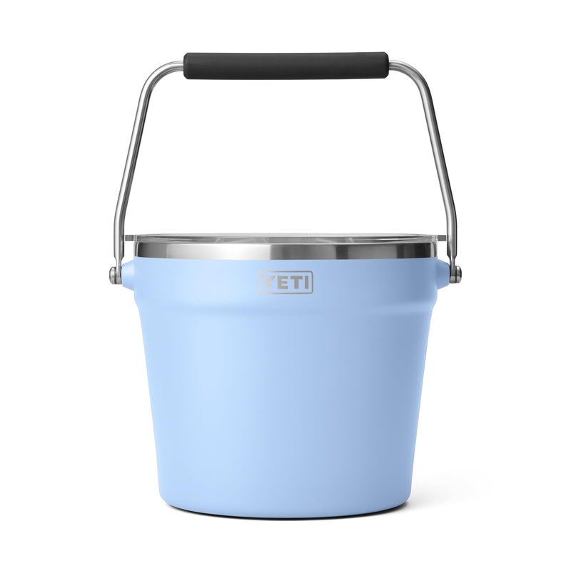 YETI YETI Rambler Beverage Bucket DoubleWall Vacuum Insulated Ice Bucket with Lid Big Sky Blue 