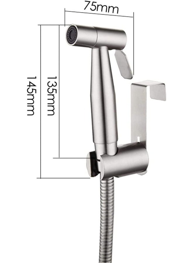 SKY-TOUCH 3 Pcs Bidet Toilet Spray Gun Set, Handheld Bidet Sprayer Shattaf with Stainless Steel Chrome Hose Toilet Water Sprayer  - Image 5