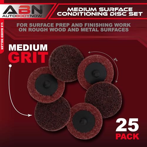 ABN Surface Conditioning Discs - 2in, Medium Grit, 25-Pack, Best Value - Image 2