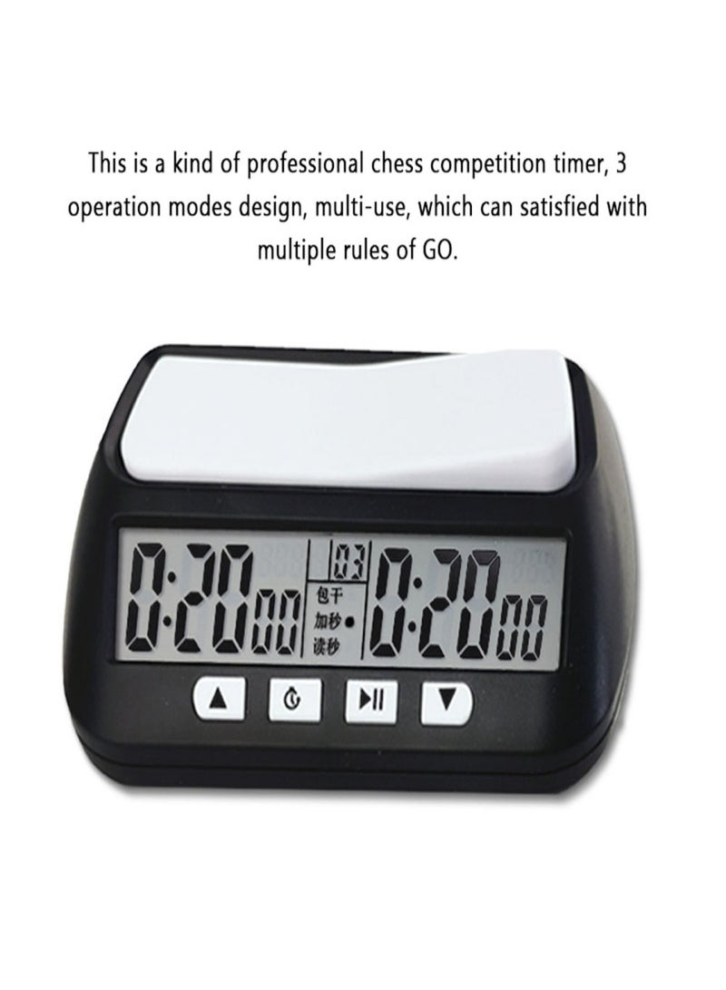 Professional Chess Clock Electronic Board Game Competition Hour Meter Compact Count Up Down Timer - Image 3