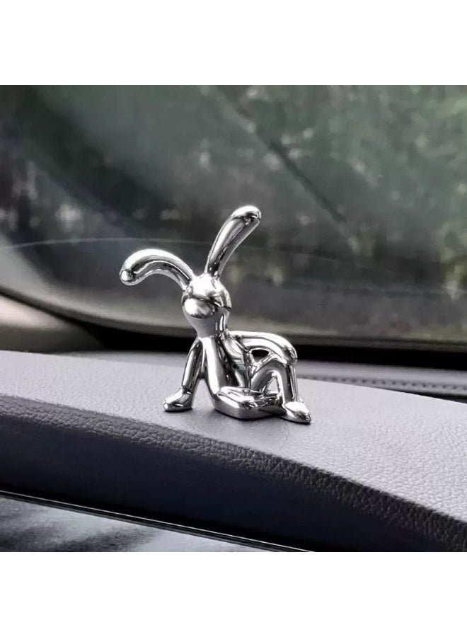 Set of 2 Rabbit Car Ornaments Light Luxury Ornaments Cute Car Interiors Car Decorations Creative Car Centre Console Jewelry - Image 5