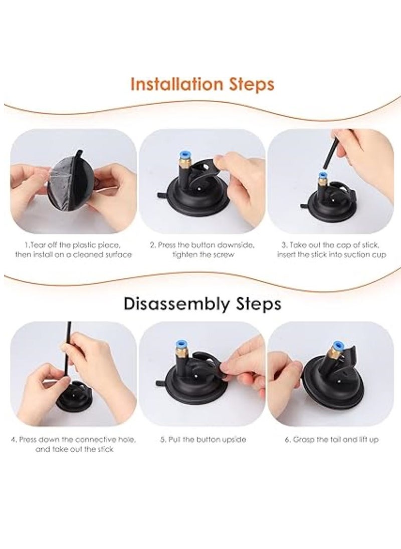 SKY-TOUCH - Cat Feather Toys, Cat Toys Wand, Interactive Cat Toy with Super Suction Cup, 1 PCS Cat Wand Toy and 8 PCS Feather Replacements with Bell,for Indoor Play Chase,Replacement head random - Image 1