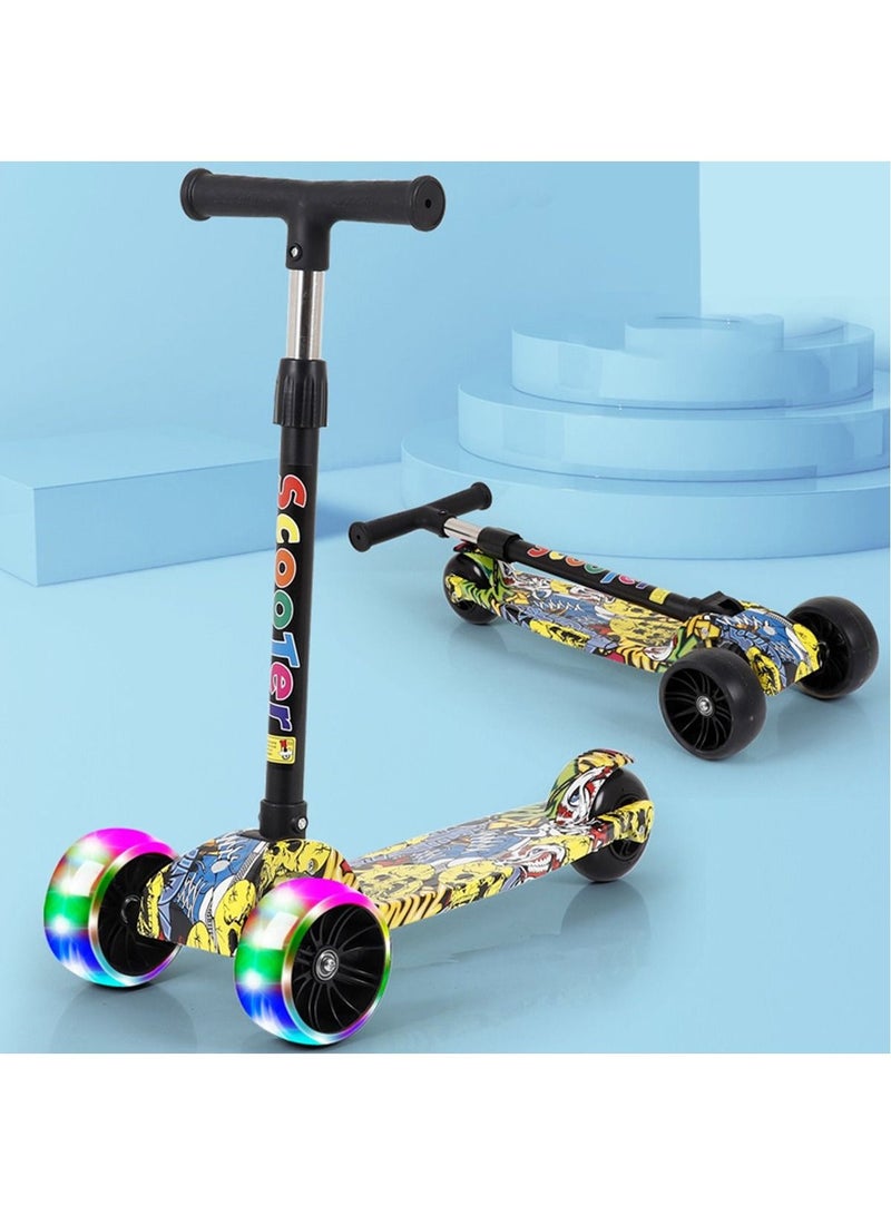 سكوتر للأطفال بعجلات مضيئة LED ناعمة وارتفاع قابل للتعديل - Image 2
