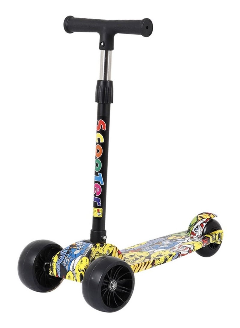 سكوتر للأطفال بعجلات مضيئة LED ناعمة وارتفاع قابل للتعديل - Image 1