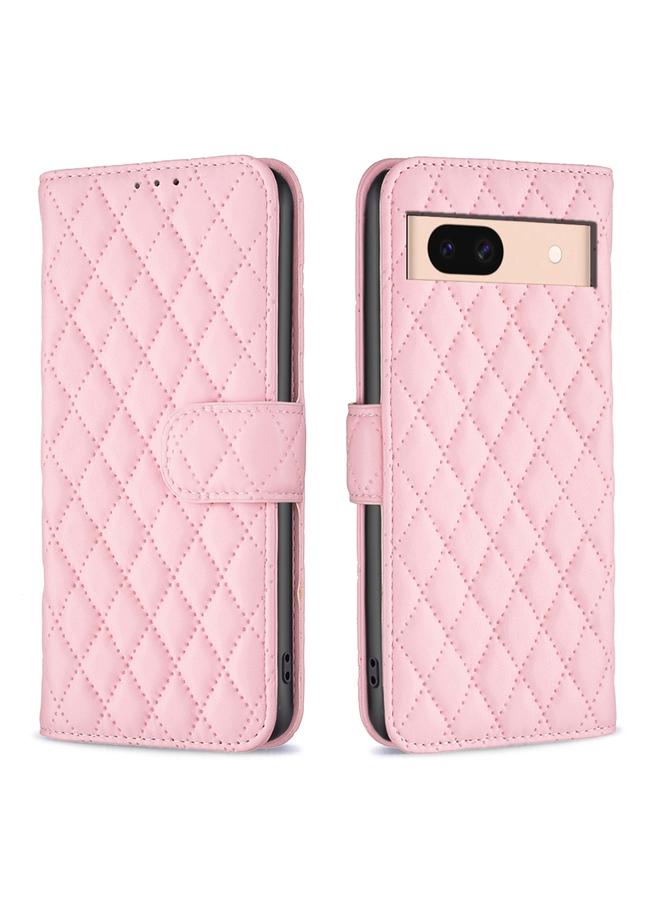 Green Tiger Case For Google Pixel 8a Diamond Lattice Wallet Leather Flip Phone Case - Image 1