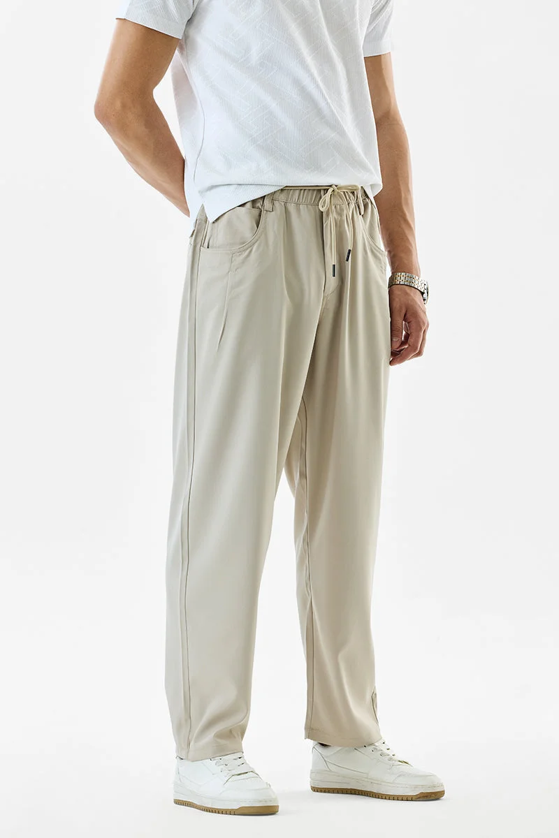 SNITCH بنطلون بقصة مستقيمة مطاطي