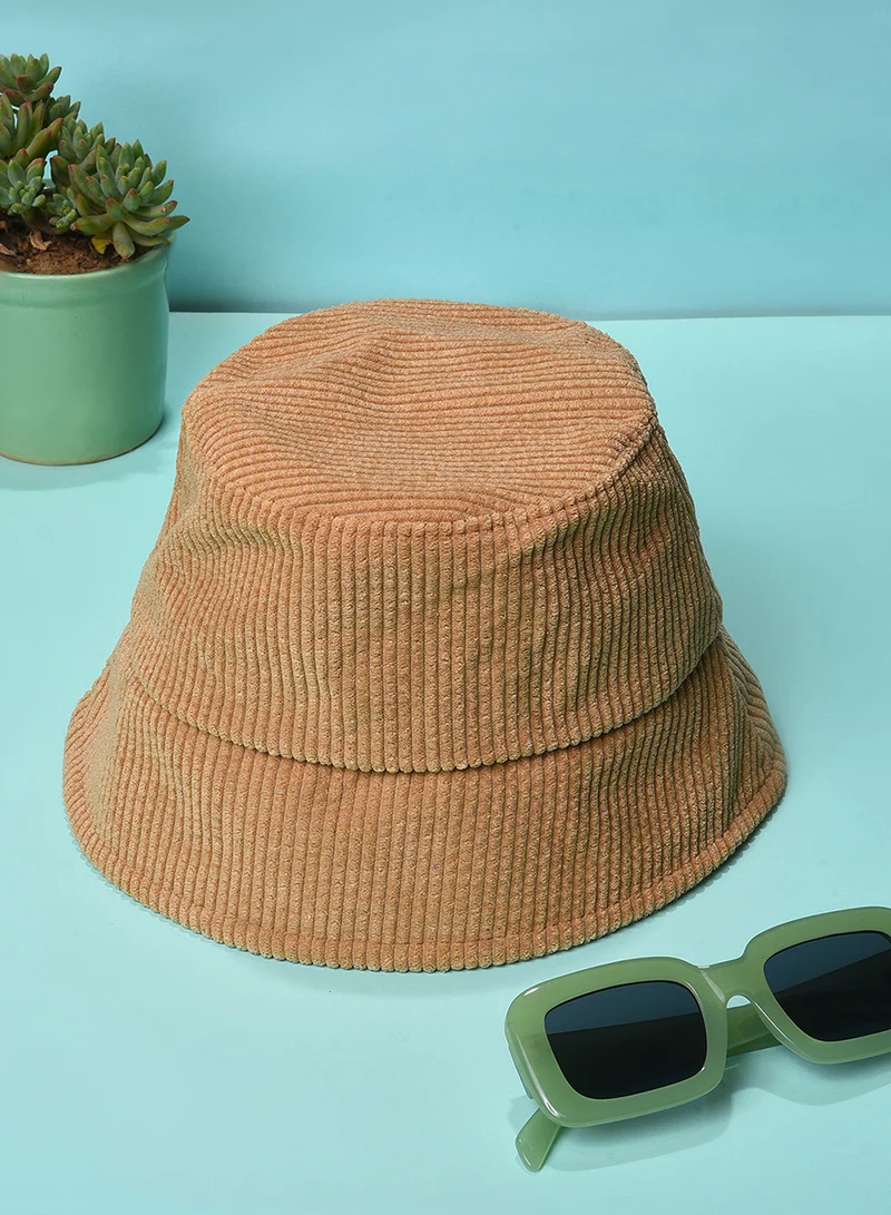 صوص هاوت قبعة دلو كوردروي بيج سادة