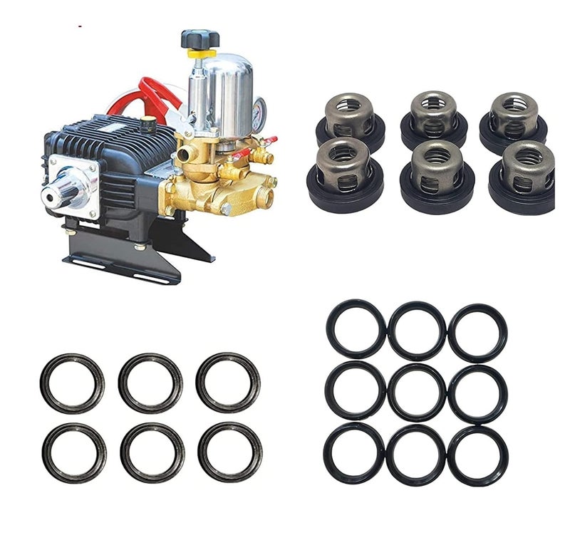 DGK Htp Pump 30L 50L Repair Kit Service Kit 6 Pies Of Valve Seal9 Pies Of Piston Glen Washer6 Pies Of Complete Spring Valve Assembly Manual - Image 1