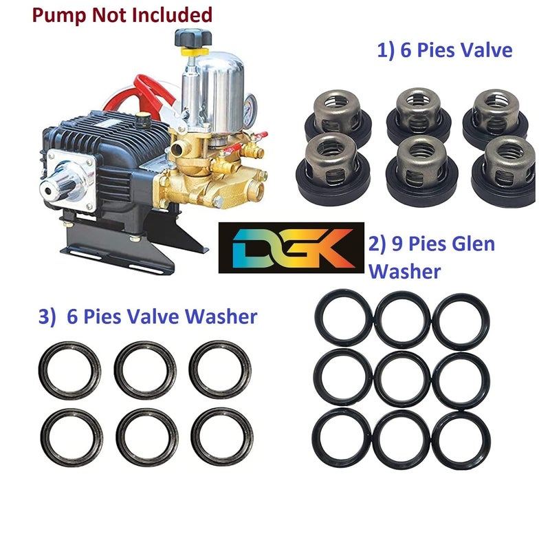 DGK Htp Pump 30L 50L Repair Kit Service Kit 6 Pies Of Valve Seal9 Pies Of Piston Glen Washer6 Pies Of Complete Spring Valve Assembly Manual - Image 3