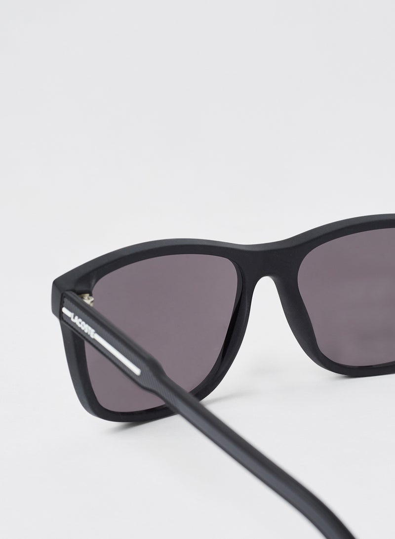 LACOSTE Unisex Full Rimmed Modified Rectangular Frame Sunglasses - Lens Size: 56 mm - Image 2