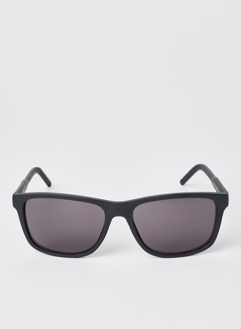 LACOSTE Unisex Full Rimmed Modified Rectangular Frame Sunglasses - Lens Size: 56 mm - Image 1
