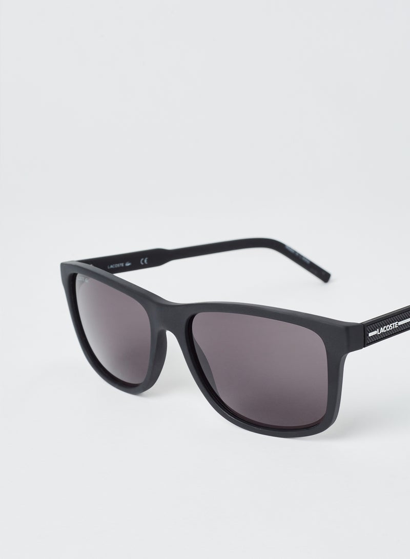 LACOSTE Unisex Full Rimmed Modified Rectangular Frame Sunglasses - Lens Size: 56 mm - Image 3