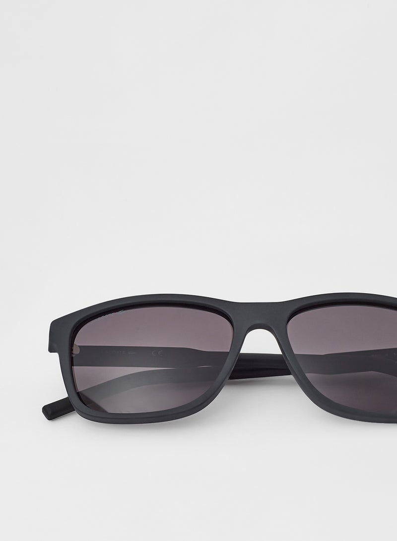 LACOSTE Unisex Full Rimmed Modified Rectangular Frame Sunglasses - Lens Size: 56 mm - Image 4