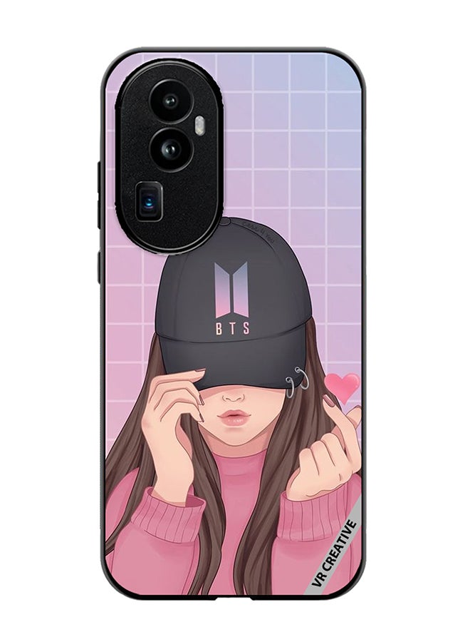 VR CREATIVE Protective Case Cover For Oppo Reno 10 Pro Plus Bts Cap Girl Design Multicolour - Image 1