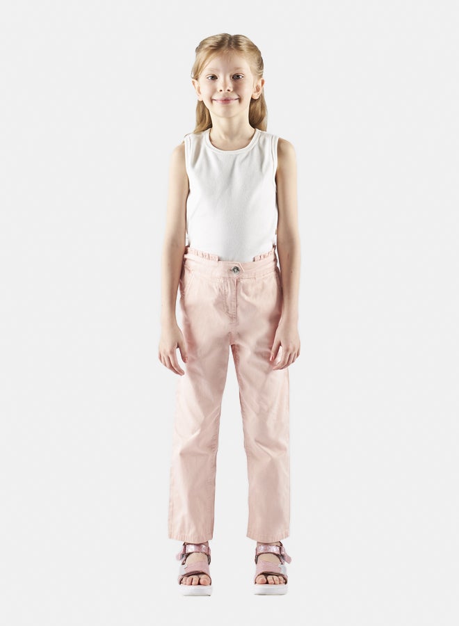 Panco Girls STARS Gabardine Trousers with Gather Detail at Waist - Image 5