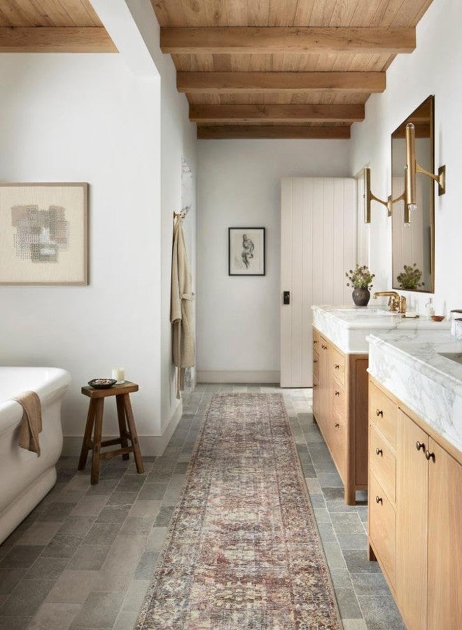 Loloi مجموعة لولو آميبر لويس جورجي GER-06 بوردو/عتيق 2'-3" x 3'-9"، ارتفاع كومة .19"، سجادة تزيين - Image 4