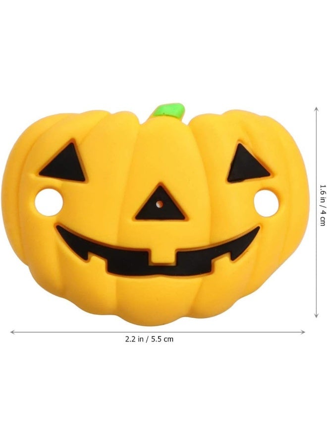 BinaryABC Halloween Pumpkin Baby Pacifier, Halloween Silicone Baby, Halloween Party Favors Gifts, 2Pcs - Image 2