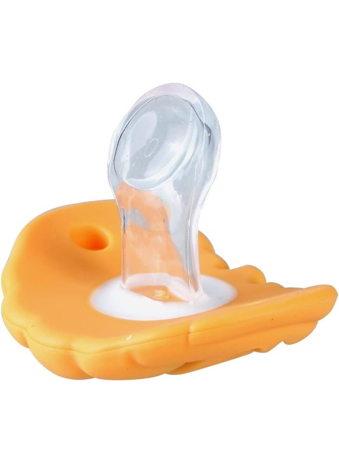 BinaryABC Halloween Pumpkin Baby Pacifier, Halloween Silicone Baby, Halloween Party Favors Gifts, 2Pcs - Image 5