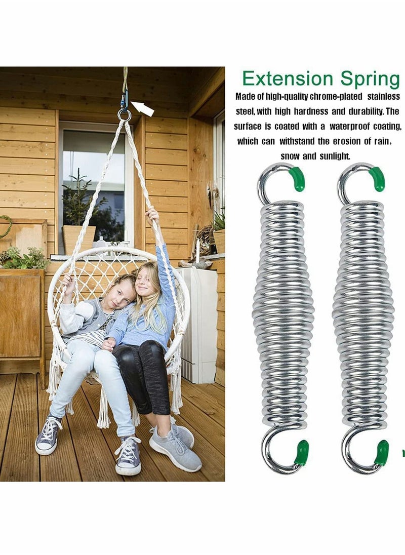 Excefore Hammock Spring,Premium Porch Swing Springs Hold up to 600kg Heavy-Duty Chrome Hammock Hanging Chair Spring  - Image 3