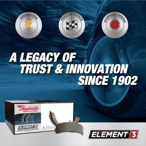 Raybestos Element3 Automotive Replacement Rear Parking Brake Shoes Set for Select Chevrolet, Dodge, GMC (771PG) - Image 5