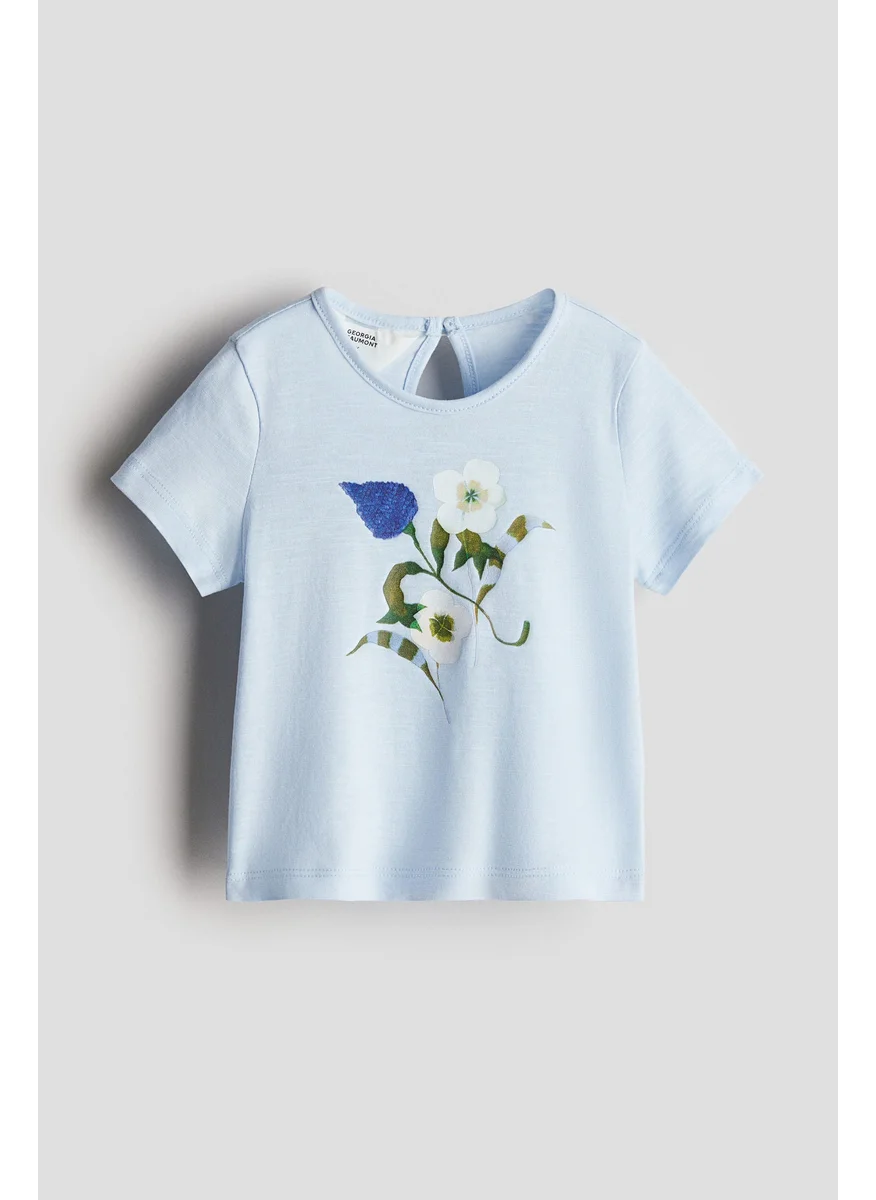 H&M Print-Motif Cotton Top