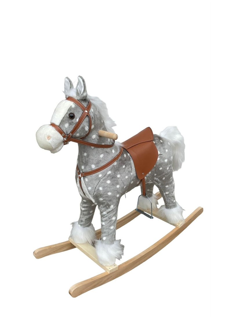 Lovely Baby Rocking Horse Grey 74cm  LB-501