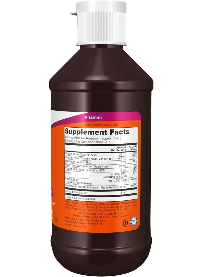 Now Foods B-12 B-Complex Liquid Dietary Supplement - Image 2