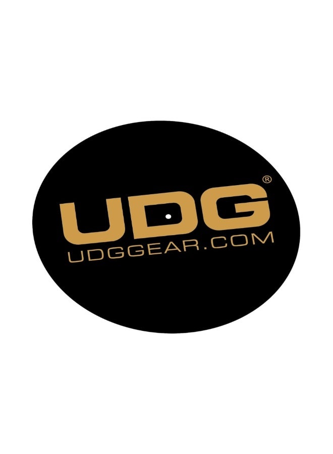 UDG Turntable Slipmat Set, Black/Golden (Sold in Pairs) - Image 1