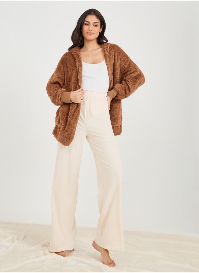 Styli - Drop Shoulder Cuff Hooded Robe - Image 1