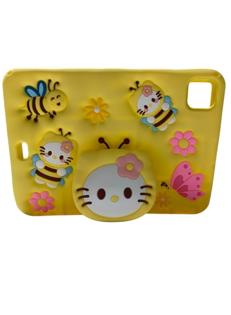 Hello Kitty Case for iPad Pro 11 Inch 3D Silicone Cartoon Case (2022/2021, 4th/3rd Generation), iPad Pro 11 Inch Cover,iPad Air 5 2022 / iPad Air 4 2020 10.9 Inch Case, Cute, Stand Function, Silicone case Case, Cover, Shock-Absorption - Image 1