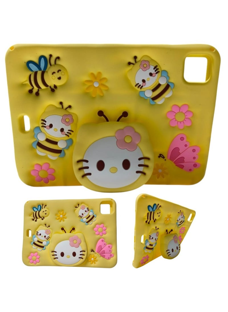 Hello Kitty Case for iPad Pro 11 Inch 3D Silicone Cartoon Case (2022/2021, 4th/3rd Generation), iPad Pro 11 Inch Cover,iPad Air 5 2022 / iPad Air 4 2020 10.9 Inch Case, Cute, Stand Function, Silicone case Case, Cover, Shock-Absorption - Image 2