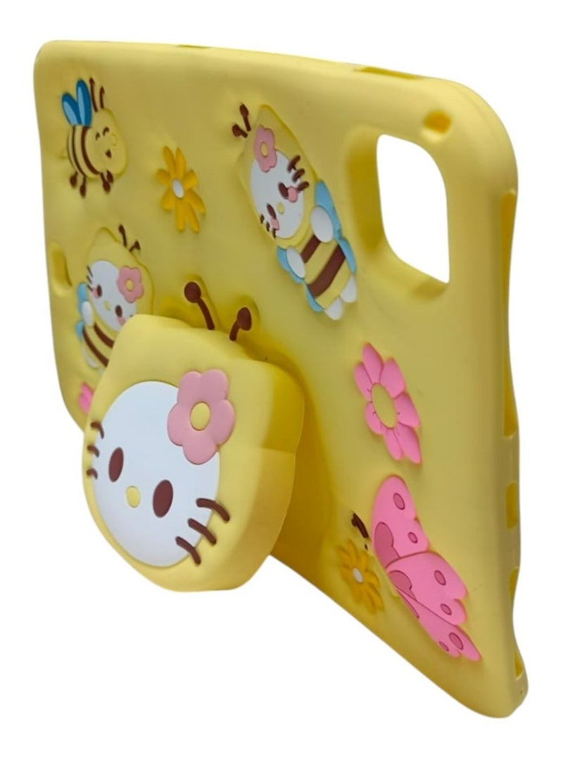 Hello Kitty Case for iPad Pro 11 Inch 3D Silicone Cartoon Case (2022/2021, 4th/3rd Generation), iPad Pro 11 Inch Cover,iPad Air 5 2022 / iPad Air 4 2020 10.9 Inch Case, Cute, Stand Function, Silicone case Case, Cover, Shock-Absorption - Image 3