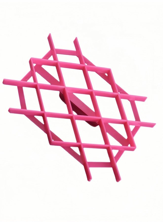 Bepisof 1Pack Rhombus Diamond Fondant Cake Mould Embosser, Fondant for Cake, Cake Stencils for Buttercream, Non-Stick Plastic Lace Flower Cookie Cutter, Eco-Friendly Cake Baking Tool for DIY Dessert - Image 1