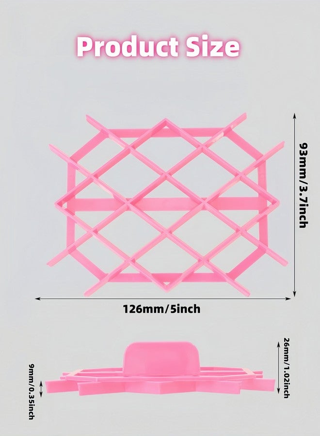 Bepisof 1Pack Rhombus Diamond Fondant Cake Mould Embosser, Fondant for Cake, Cake Stencils for Buttercream, Non-Stick Plastic Lace Flower Cookie Cutter, Eco-Friendly Cake Baking Tool for DIY Dessert - Image 2