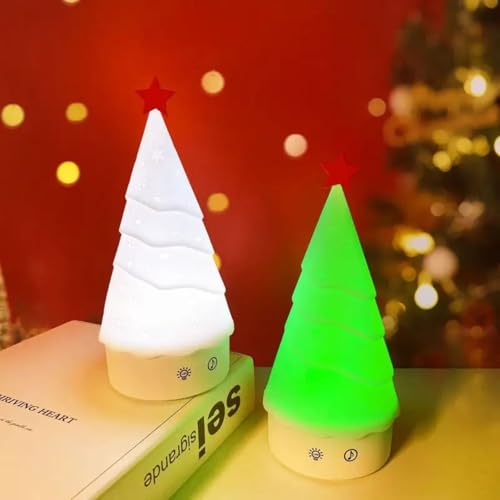 Desidiya® Christmas Snow Tree Silicone LED Night Light - Rechargeable Festive Decor for Kids' Bedrooms & Gift Ideas - Image 5