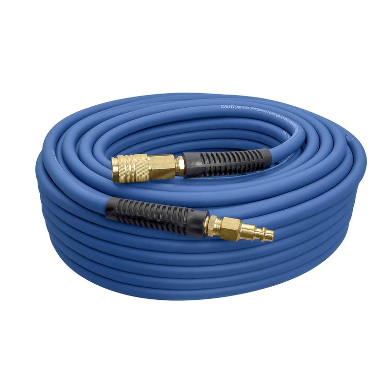Estwing E14100PVCR 1/4" x 100' PVC/Rubber Hybrid Air Hose with Brass Fittings - Image 1