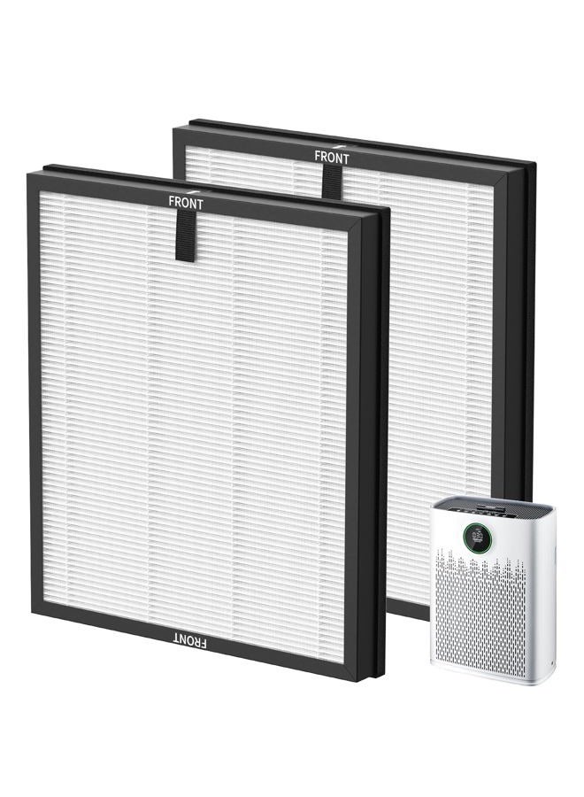 isingo 2 Pack HAP603 Replacement Filter Compatible with ECOSELF HAP603 Air Purifier, # RFHAP603, White - Image 1