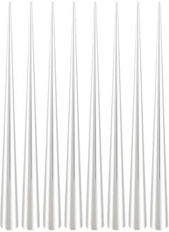 Group Tiger GROUP TIGER Stainless Steel Cream Horns Set, Made in China Silver 8 Piece 