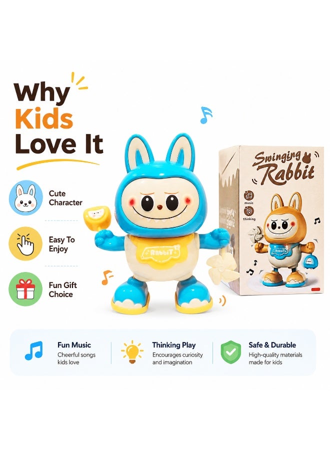 rabbit Dancing Rabbit Toy for Babies and Toddlers, Electric Bunny Toy with Music and Lights, Ideal Crawling and Motor Skills Development, Safe and Durable Playtime Companion - Image 5