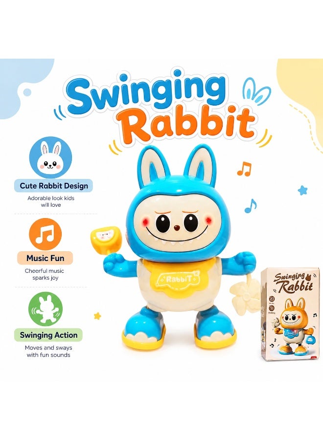 rabbit Dancing Rabbit Toy for Babies and Toddlers, Electric Bunny Toy with Music and Lights, Ideal Crawling and Motor Skills Development, Safe and Durable Playtime Companion - Image 2