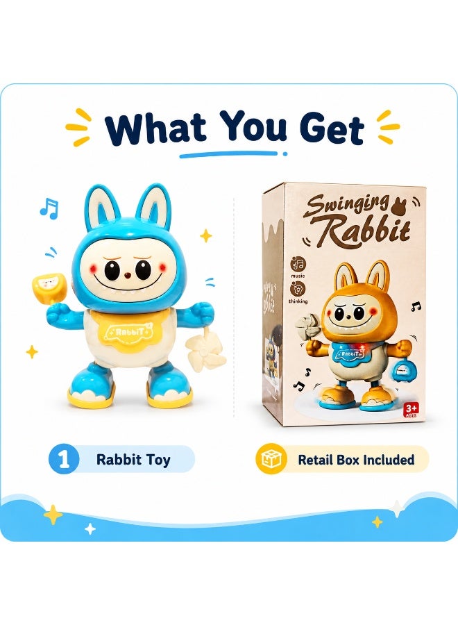 rabbit Dancing Rabbit Toy for Babies and Toddlers, Electric Bunny Toy with Music and Lights, Ideal Crawling and Motor Skills Development, Safe and Durable Playtime Companion - Image 4