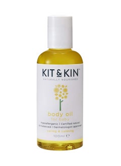Kit & Kin Kit & Kin Baby Oil | Hypoallergenic | Certified Natural PH Balance | Dermatologist Approved 100ml 