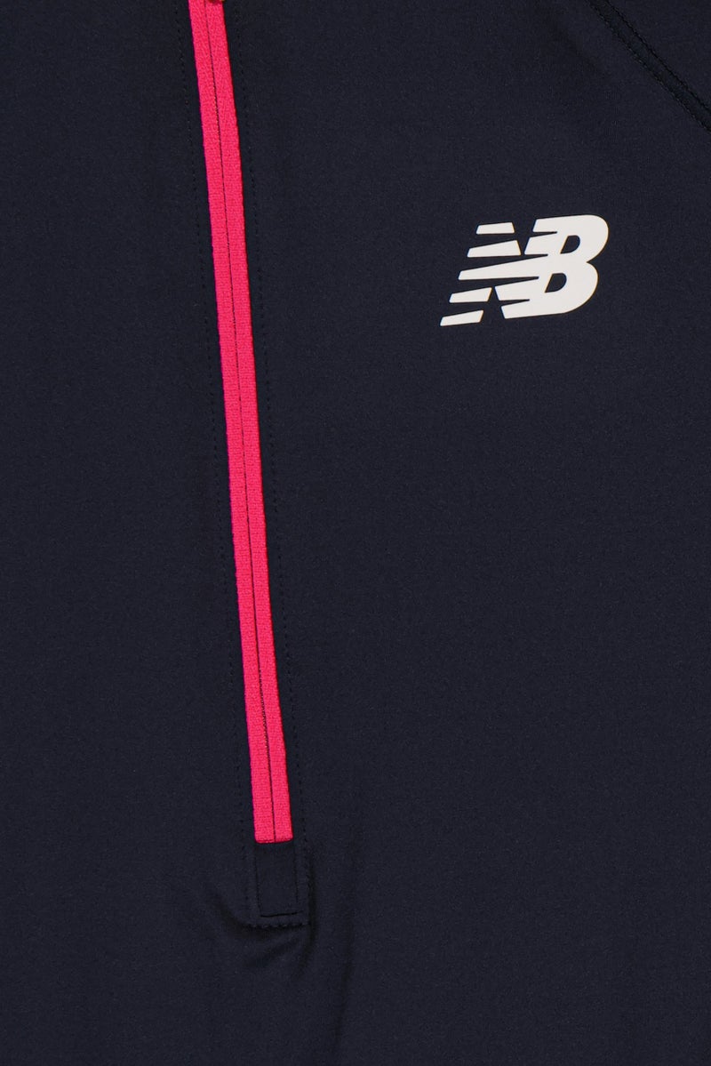 New Balance Women Sportswear Fit Long Sleeve Training Half Zip Top, Dark Navy - Image 5