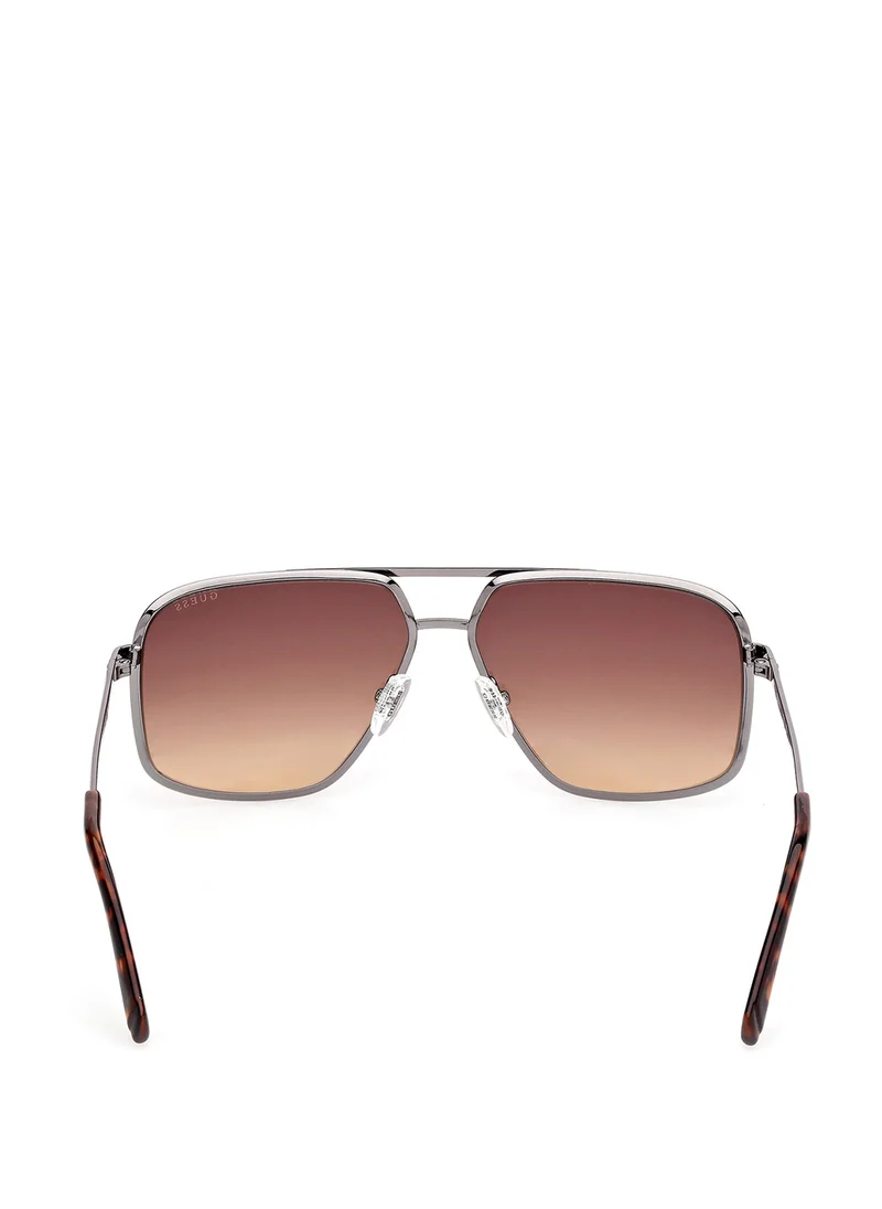 جس Metal Shaped Sunglasses