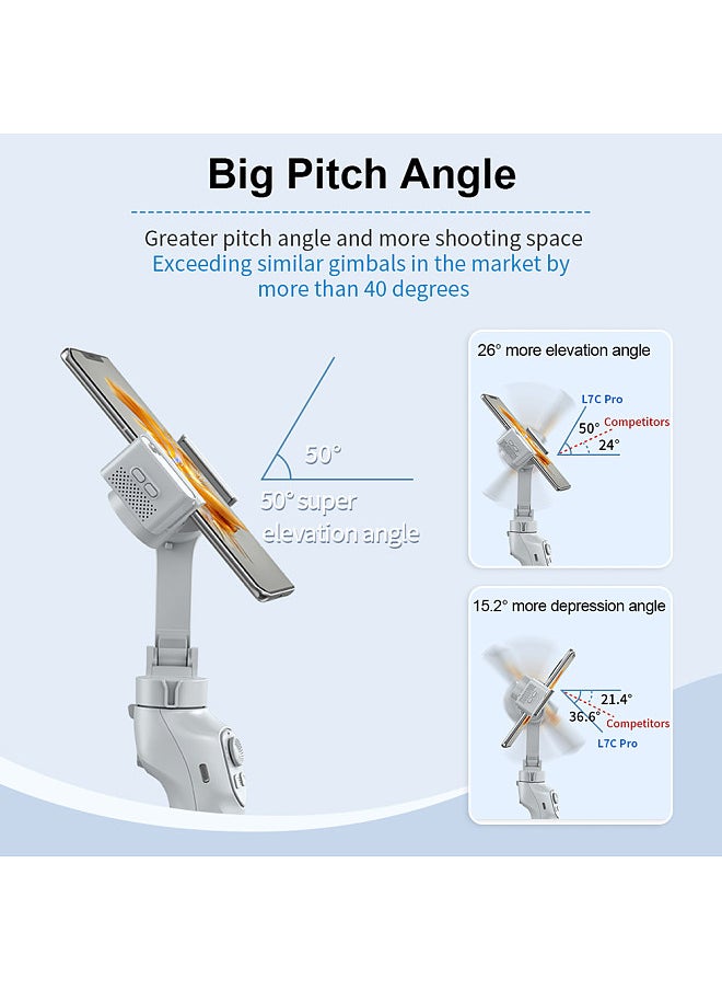 ANDOER - 3-Axis Stabilizer Gimbal Stabilizer for Smartphone 0.28g/0.61lbs Payload Anti-shaking Support Gestures Control BT - Image 1