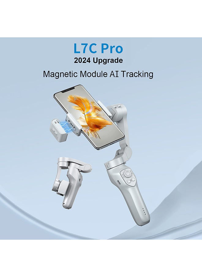 ANDOER - 3-Axis Stabilizer Gimbal Stabilizer for Smartphone 0.28g/0.61lbs Payload Anti-shaking Support Gestures Control BT - Image 1