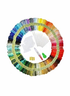 Embroidery Thread Cotton Embroidery Floss Cross Stitch Threads Crafts Sewing Threads with Embroidery Kits for Bracelets Knitting Cross Stitch DIY Crafts - Random Colours 150 Skeins