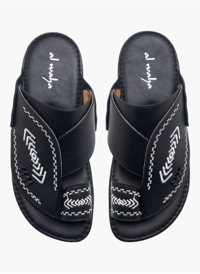 Men's Textured Slip-On Arabic Sandals - pzsku/Z43651B9AA77CF69C536DZ/45/_/1740666916/bcbb9251-24e9-4693-94a7-915eeb3128ef